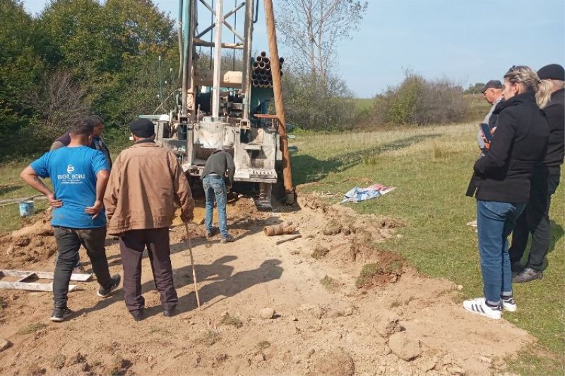 Bilecik’te taşıma su ile ihtiyacı karşılanan köye sondaj