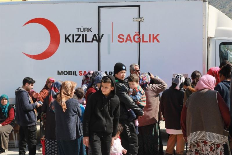 Kızılay Mobil Sağlık ekiplerinin lokasyonları güncelledi