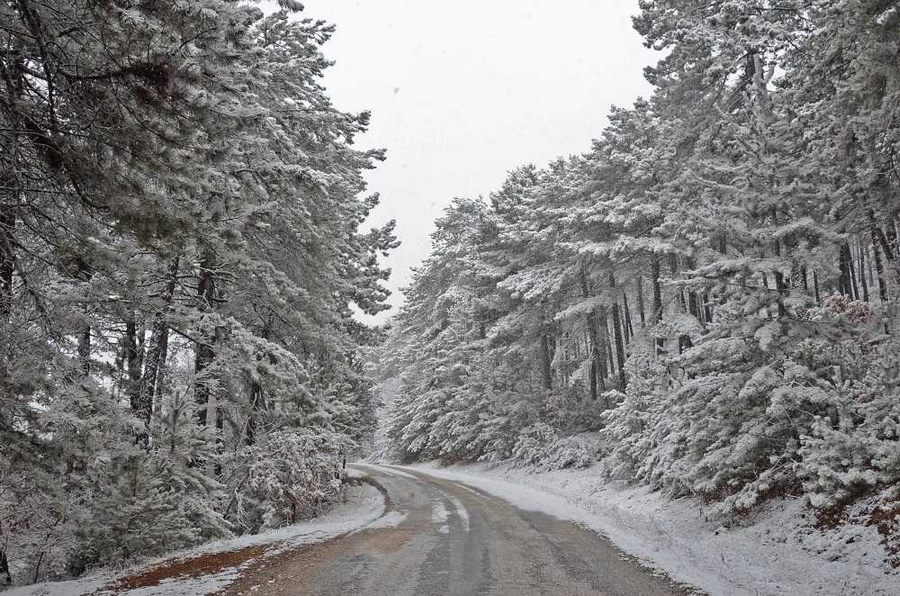 Bursa-Ankara karayolu güzergahında kar yağışı