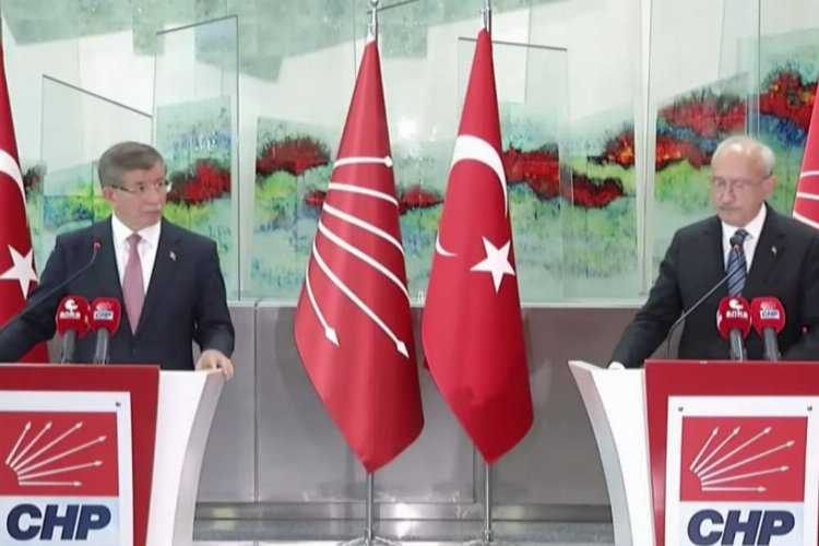 Kılıçdaroğlu ve Davutoğlundan ortak açıklama