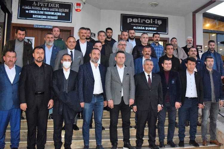 Petrol İş Sendikası, MHP İzmir İl Başkanı Veysel Şahini ağırladı 