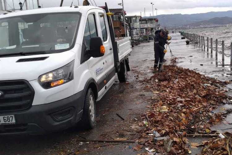 Kocaelinde lodos atıkları temizlendi 