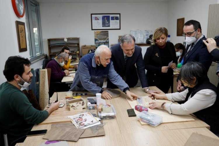 Bursa İnegölde sanat İNESMEK atölyelerinde 