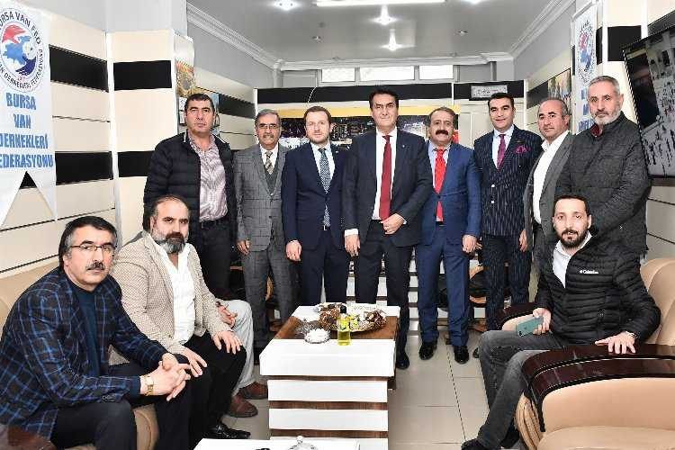 Bursa Van Derneklerinden Başkan Dündara ziyaret