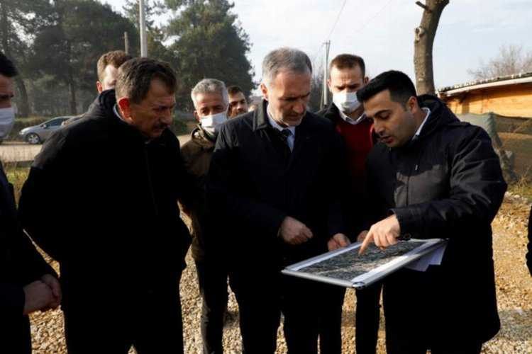 Bursa İnegölde arazi yolları konfora kavuşuyor 