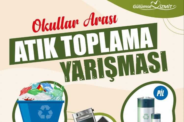 Kocaeli İzmitte okullar arasında atık toplama yarışması başladı  