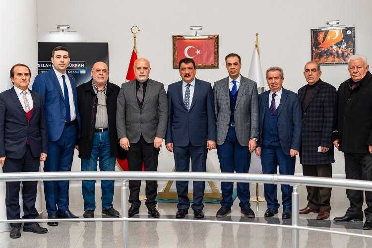 MEV Malatya Şube Başkanı ve Yönetiminden Başkan Gürkana ziyaret 