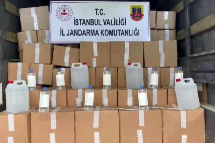 İstanbul Sultangazide Jandarmadan sahte alkol operasyonu