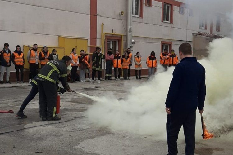 Kütahyada AKUK öğrencilerine tatbikat