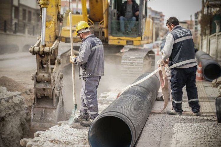 Kütahyada yağmur suyu çalışmaları sürüyor 