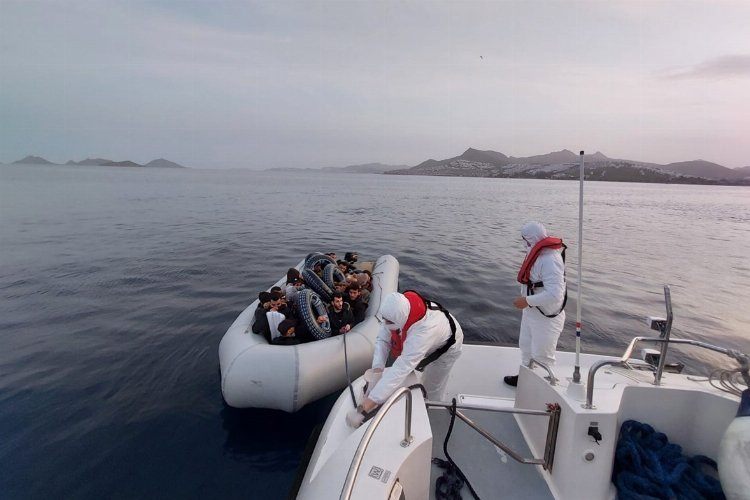 Muğla Bodrumda 22 düzensiz göçmen yakalandı