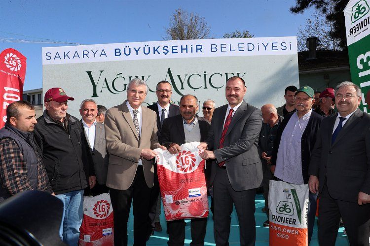 Sakaryada üreticiye 10 bin 640 kilogram yağlık ayçiçeği tohumu desteği