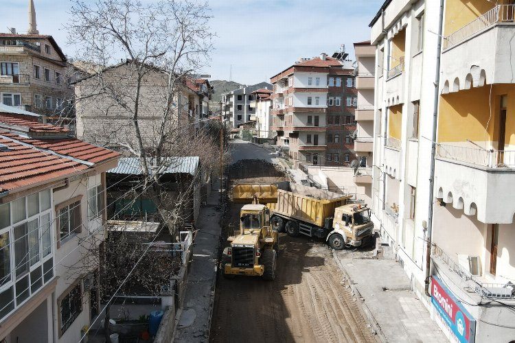 Nevşehirde yol çalışmaları başladı