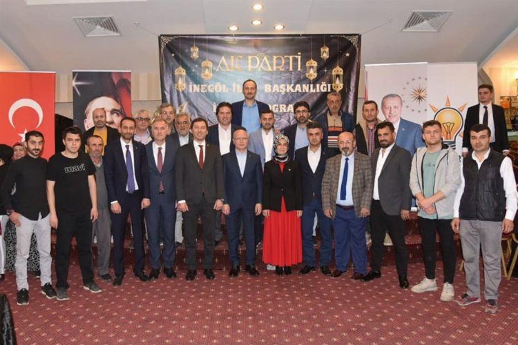 AK Parti Bursa İl Başkanı Gürkan, İnegölde iftara katıldı 