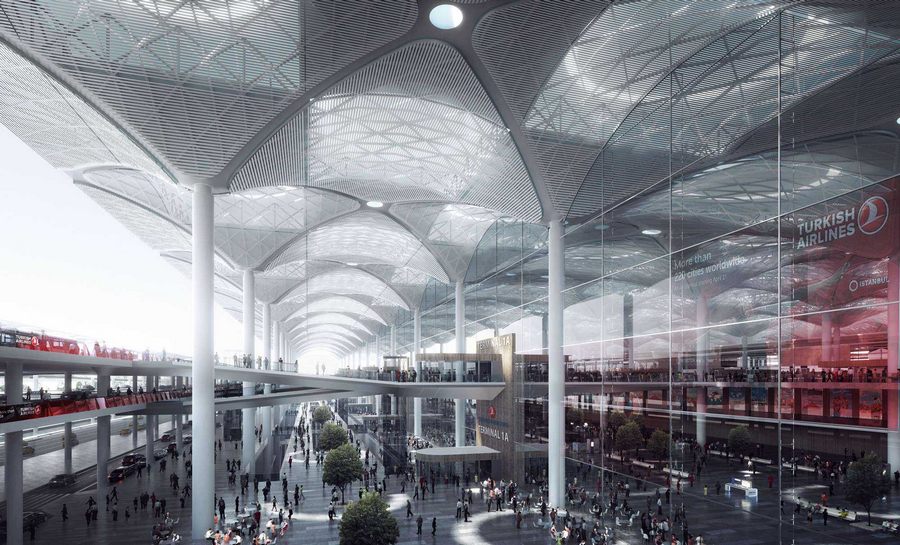 İstanbul Yeni Havalimanı ticari alanlarına yoğun ilgi