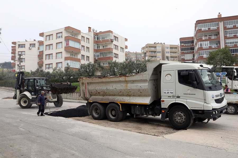 Mudanya Yolu’nda çalışmalar sürüyor