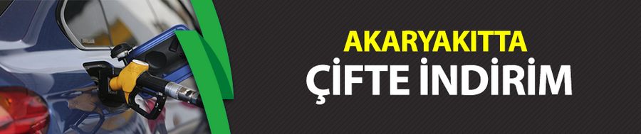 Akaryakıtta çifte indirim