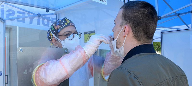 Bursa’da asker adaylarına koronavirüs testi
