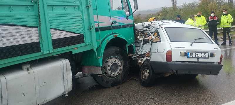 Bursa’da trafik kazası: 1 ölü, 1 yaralı