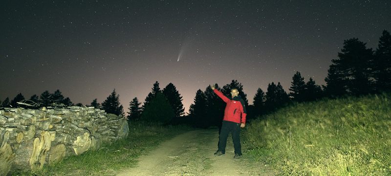 Kuyruklu yıldızın hayran bırakan görüntüleri