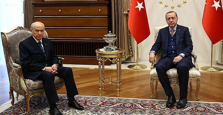 Sürpriz buluşma: Erdoğan, Bahçeli