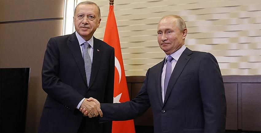 Cumhurbaşkanı Erdoğan ve Putin görüştü