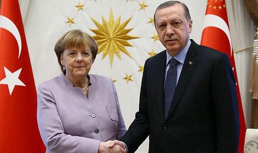 Cumhurbaşkanı Erdoğan Angela Merkel ile görüştü