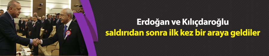 Saldırıdan sonra ilk kez bir araya geldiler