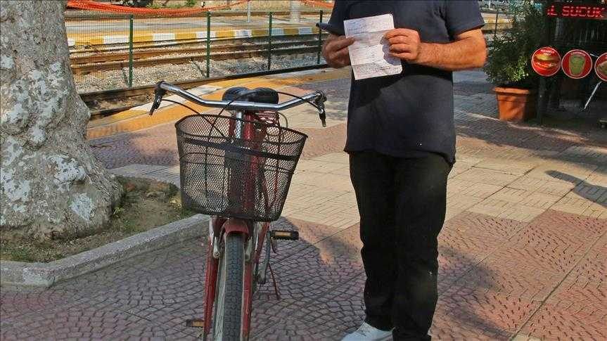 Kaldırımı kullanan bisikletliye trafik cezası