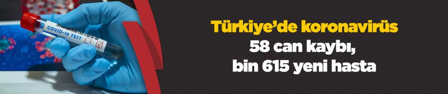 Son 24 saatte koronavirüsten 58 kişi hayatını kaybetti