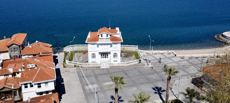 Bursa’nın boş sahilleri havadan görüntülendi