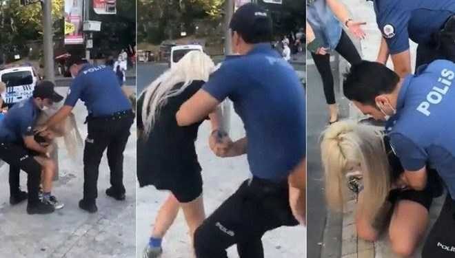 Maskesiz kadını gözaltına alan 2 polise uzaklaştırma