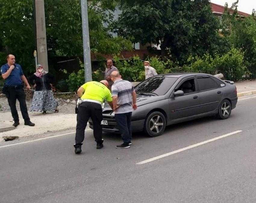 Samsun’da otomobilin çarptığı çocuk ağır yaralandı