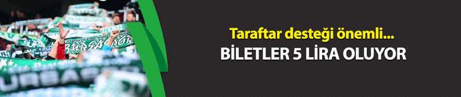 Biletler 5 lira oluyor