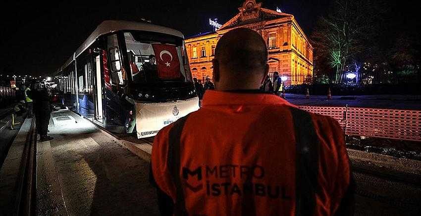 Eminönü-Alibeyköy tramvay hattında test sürüşü başlıyor