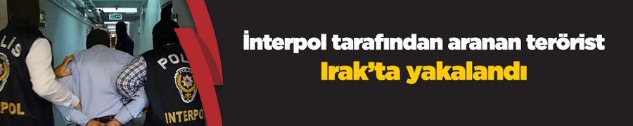 İnterpol tarafından aranan terörist Irak’ta yakalandı